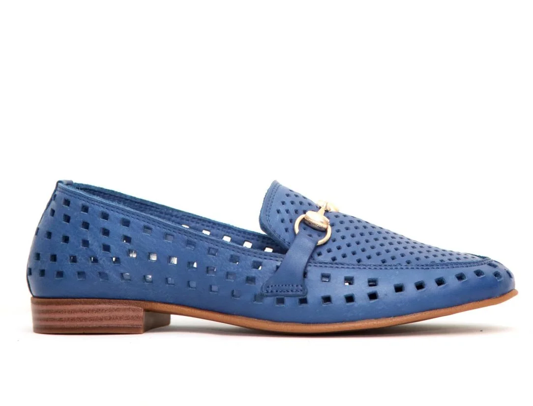 Φωτογραφία προϊόντος: Mago Shoes 138-1766 Γυναικεία Loafers από Δέρμα σε Μπλε χρώμα