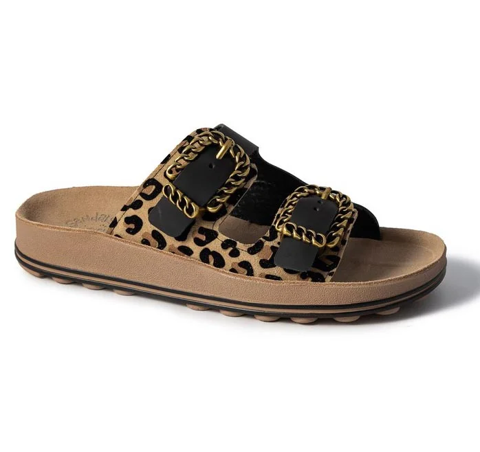 Φωτογραφία προϊόντος: Fantasy Sandals Γυναικεία Ανατομικά Σανδάλια Madonna S363 Leopard Velvet