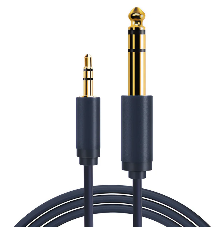 Φωτογραφία προϊόντος: CABLETIME καλώδιο ήχου 3.5mm σε 6.3mm CT-H11G, 1.8m, μαύρο