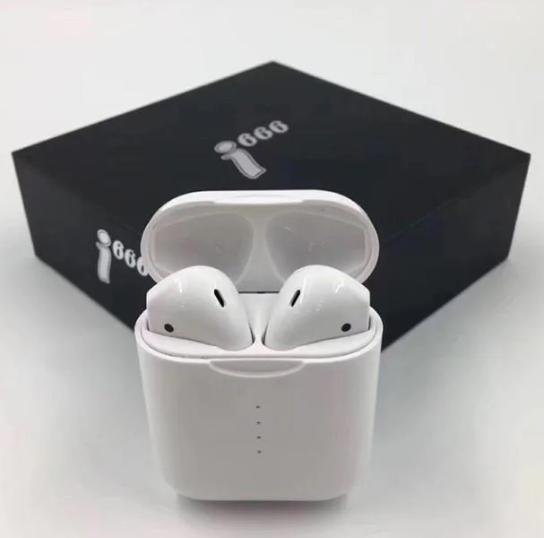 Φωτογραφία προϊόντος: OEM i666 Earbud Bluetooth Handsfree Ακουστικά με Θήκη Φόρτισης Λευκά