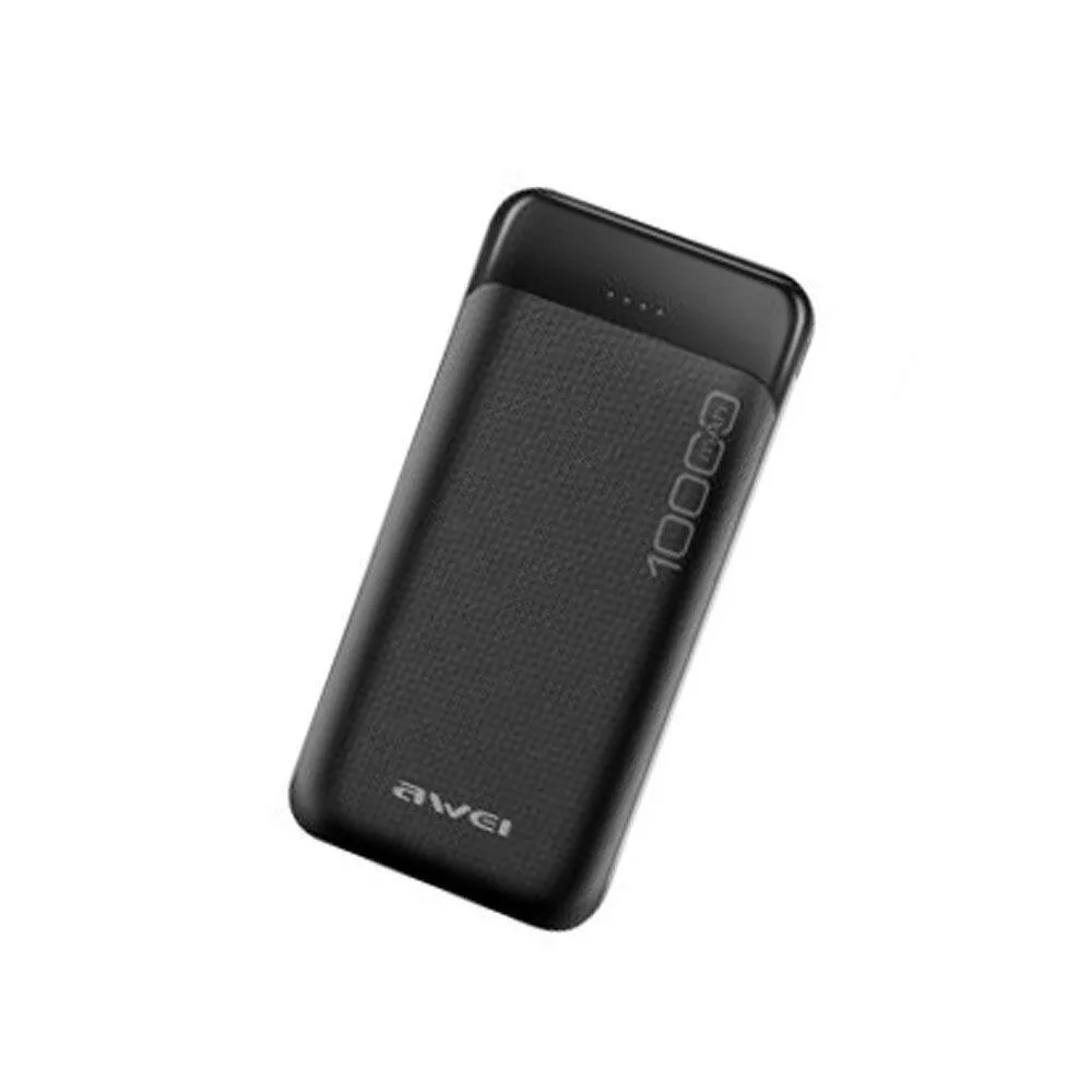 Φωτογραφία προϊόντος: Awei P37K Power Bank 10000mAh με 2 Θύρες USB-A και Θύρα USB-C Μαύρο