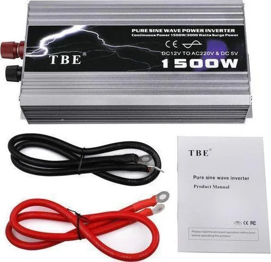 Φωτογραφία προϊόντος: OEM T12P1500I Inverter Αυτοκινήτου Καθαρού Ημιτόνου 1500W για Μετατροπή 12V DC σε 220V AC