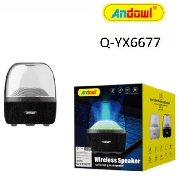 Φωτογραφία προϊόντος: Andowl Q-YX6677 Ηχείο Bluetooth 5W με Ραδιόφωνο και Διάρκεια Μπαταρίας έως 6 ώρες Μαύρο