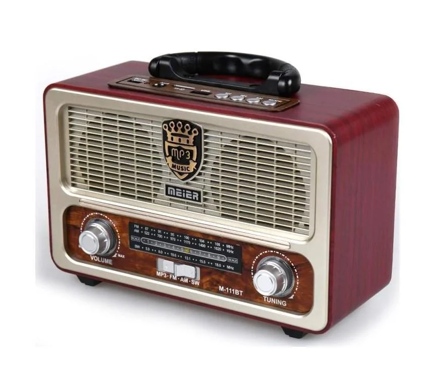 Φωτογραφία προϊόντος: OEM M111BT Retro Επιτραπέζιο Ραδιόφωνο Επαναφορτιζόμενο με Bluetooth Λευκό