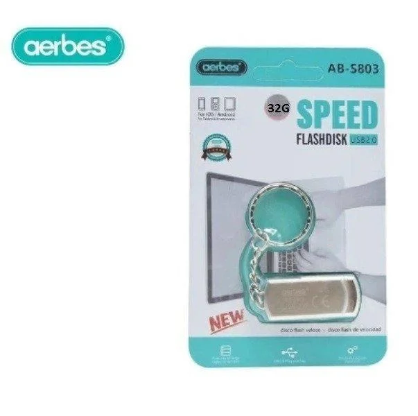 Φωτογραφία προϊόντος: OEM Aerbes AB-S803 32GB USB 2.0 Stick Ασημί