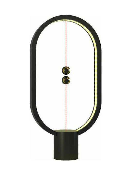 Φωτογραφία προϊόντος: OEM Levitation Lamp Επιτραπέζιο Διακοσμητικό Φωτιστικό LED Μαγνητικό με USB σε Μαύρο Χρώμα