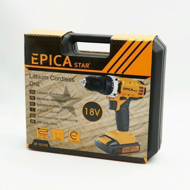 Φωτογραφία προϊόντος: Epica Star EP-10195 Δραπανοκατσάβιδο Μπαταρίας 18V