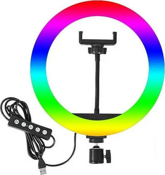 Φωτογραφία προϊόντος: OEM RGB Ring Light XD300 RGB 30cm 3000-6000K με Επιτραπέζιο Τρίποδο και Βάση για Κινητό