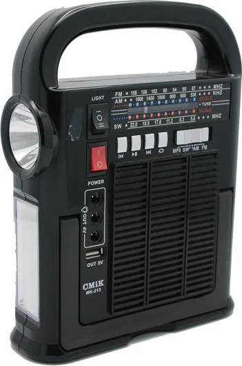 Φωτογραφία προϊόντος: OEM CMiK MK-213 Επιτραπέζιο Ραδιόφωνο Ηλιακό με Bluetooth και USB Μαύρο