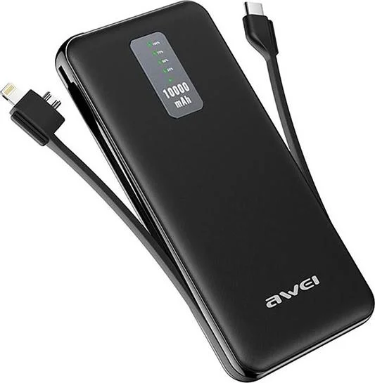 Φωτογραφία προϊόντος: Awei P11K Power Bank 10000mAh με Θύρα USB-A Μαύρο