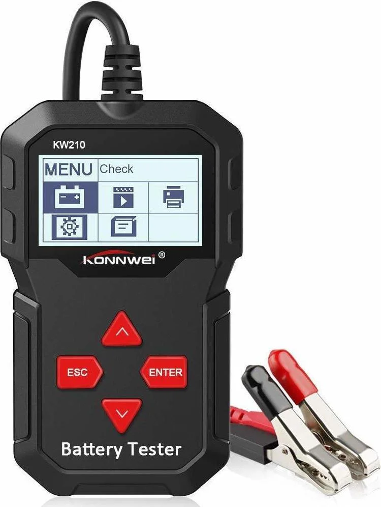 Φωτογραφία προϊόντος: OEM Konnwei KW210 Ψηφιακό Battery Tester με Κροκοδειλάκια 12V 220AH