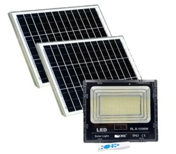 Φωτογραφία προϊόντος: OEM Led Αδιάβροχος Ηλιακός Προβολέας με 2 Πάνελ και Τηλεχειριστήριο 1200W RZ-200