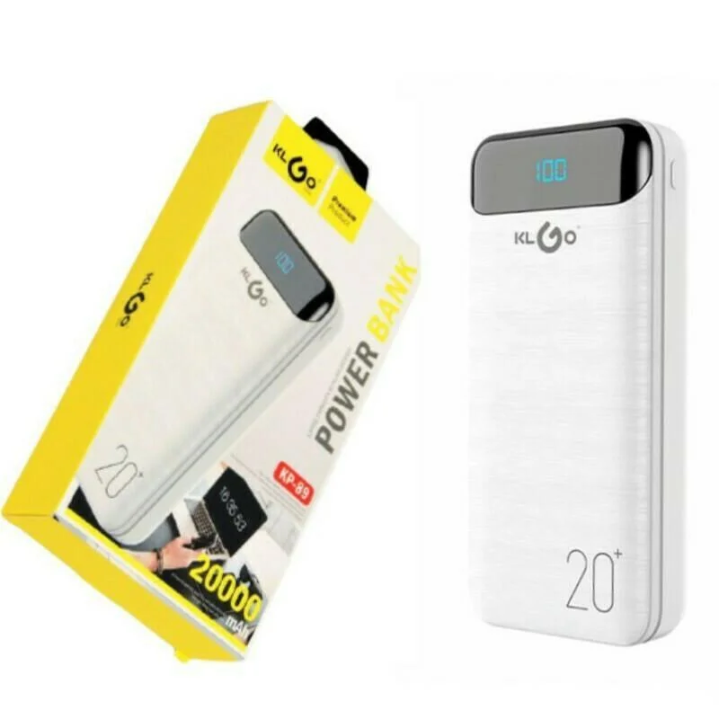 Φωτογραφία προϊόντος: OEM KLGO KP-89 Power Bank 20000mAh με Θύρα USB-A Λευκό