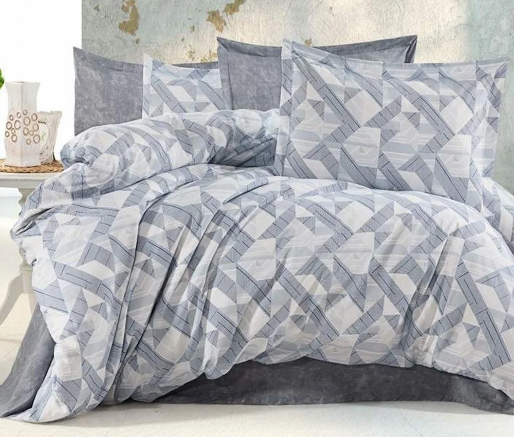 Φωτογραφία προϊόντος: MayHome Σετ Σεντόνια Polycotton Υπέρδιπλα 2520536416 (Π: 220cm x Μ: 240cm) – Γεωμετρικό