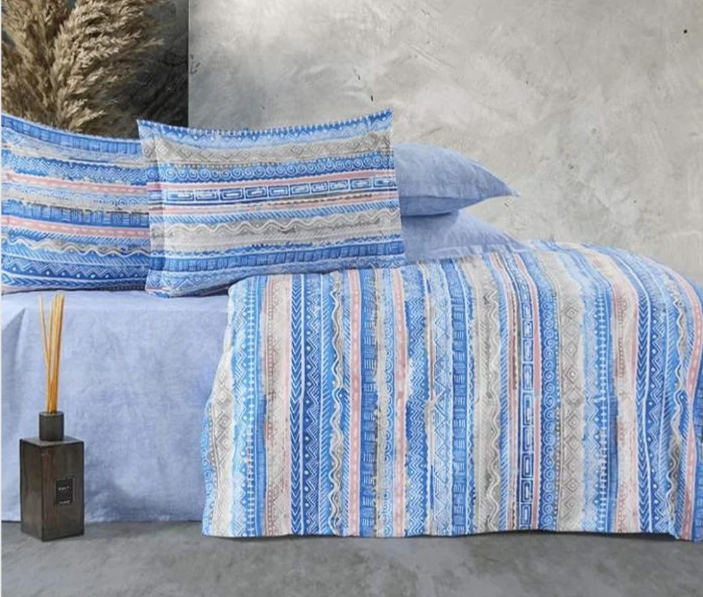 Φωτογραφία προϊόντος: MayHome Σετ Σεντόνια Polycotton Γίγας 2520426446 (Π: 260cm x Μ: 240cm) – Γεωμετρικό