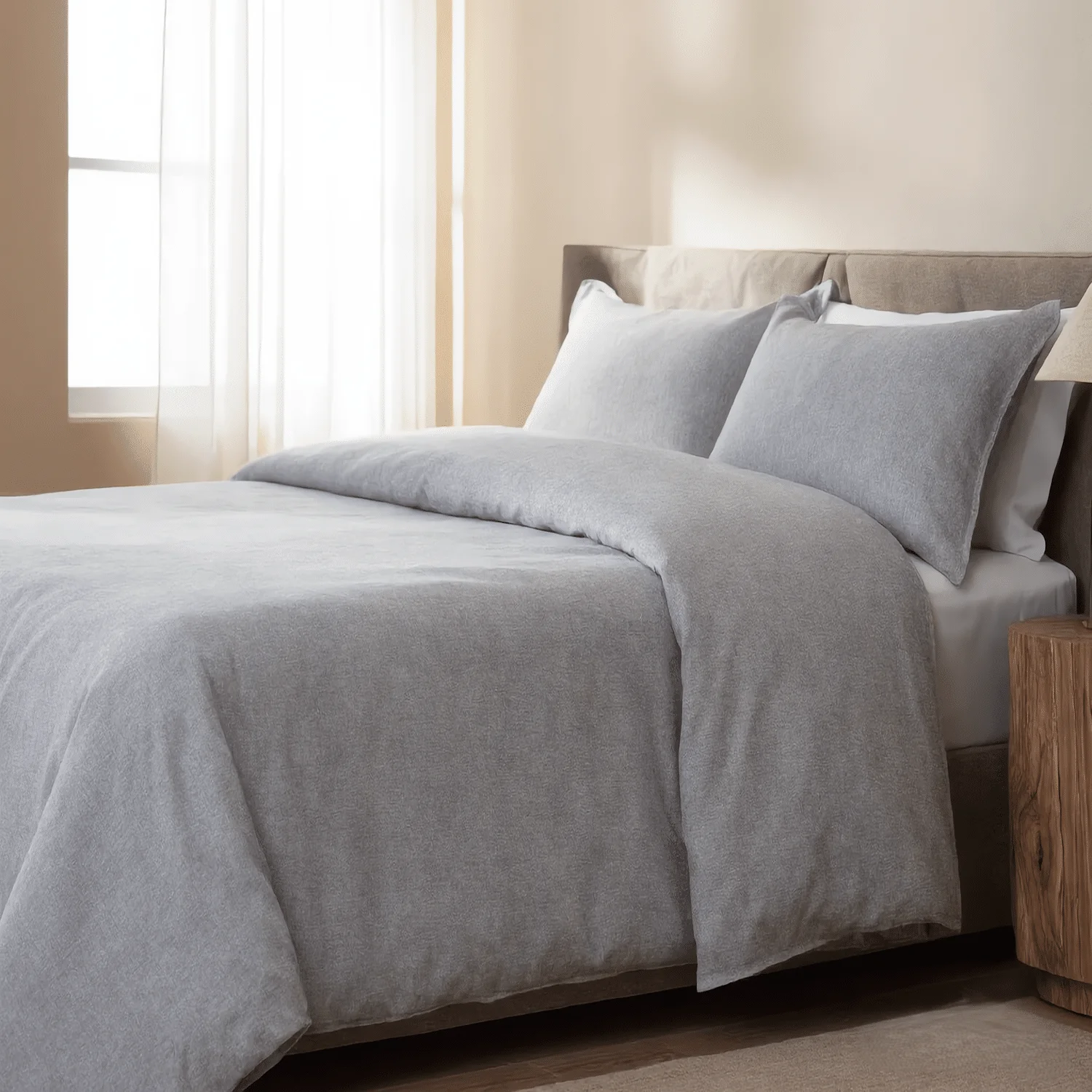 Φωτογραφία προϊόντος: MayHome Σετ Πάπλωμα Polycotton Mονό (Π: 160cm x Μ: 240cm) – 2224944328 Μονόχρωμο Γκρι