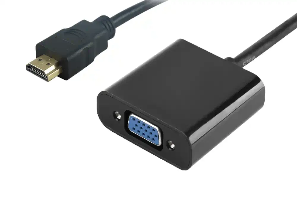 Φωτογραφία προϊόντος: PowerTech Αντάπτορας HDMI (M) Σε VGA (F) 1920x1200p Μαύρο (PTH-023)