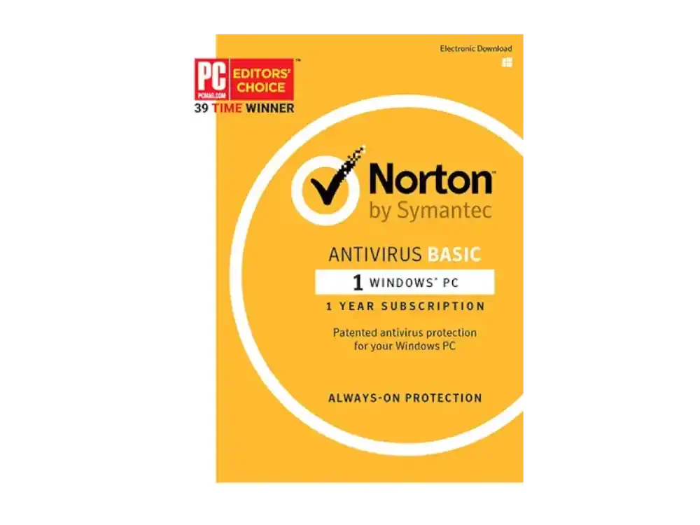 Φωτογραφία προϊόντος: Symantec Norton Norton Antivirus Basic (1 Συσκευή - 1 Χρόνος) Ηλεκτρονική Άδεια