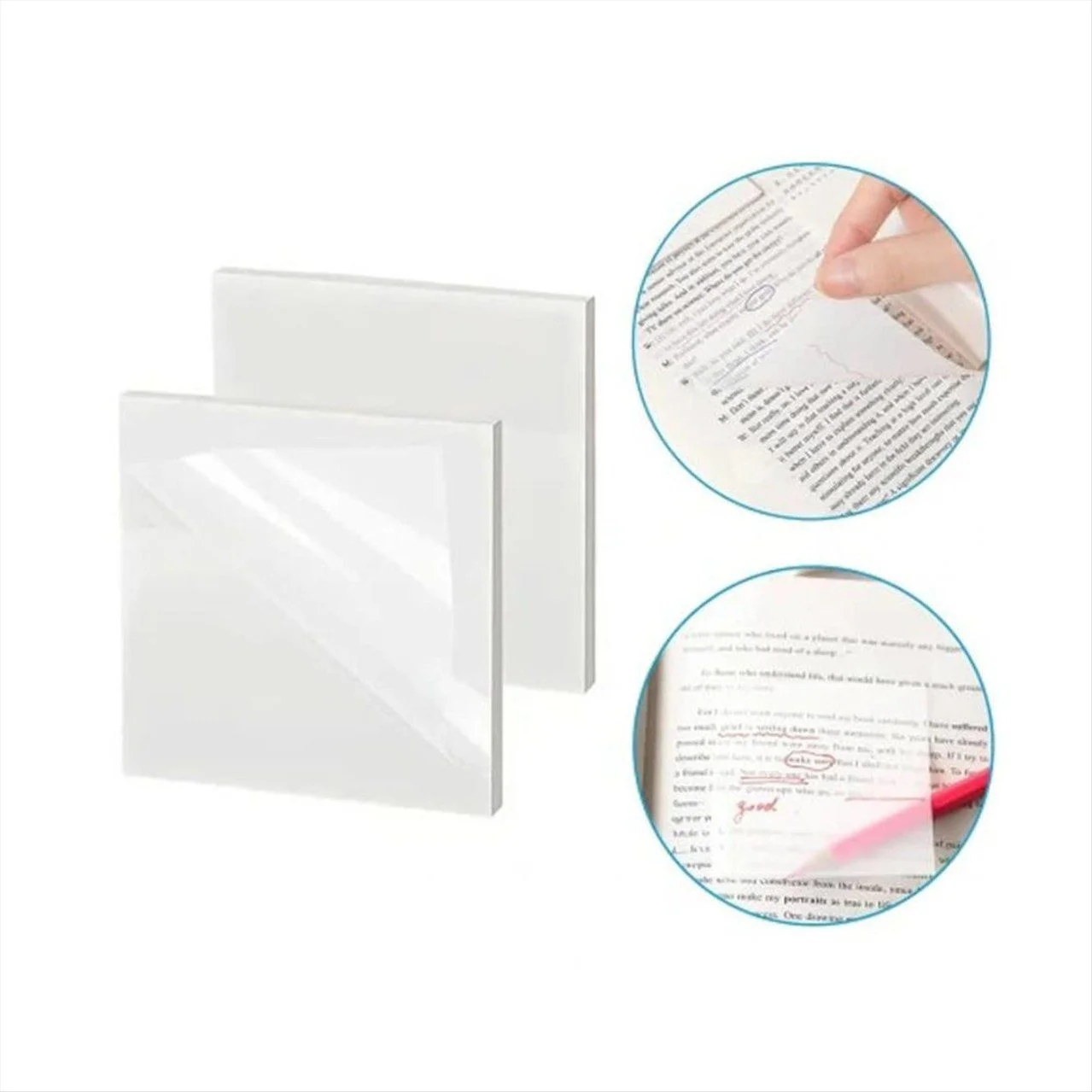 Φωτογραφία προϊόντος: M&G M&G Sticky Notes Transparent & Writable Material 75x75mm 50Φ. - YD-987