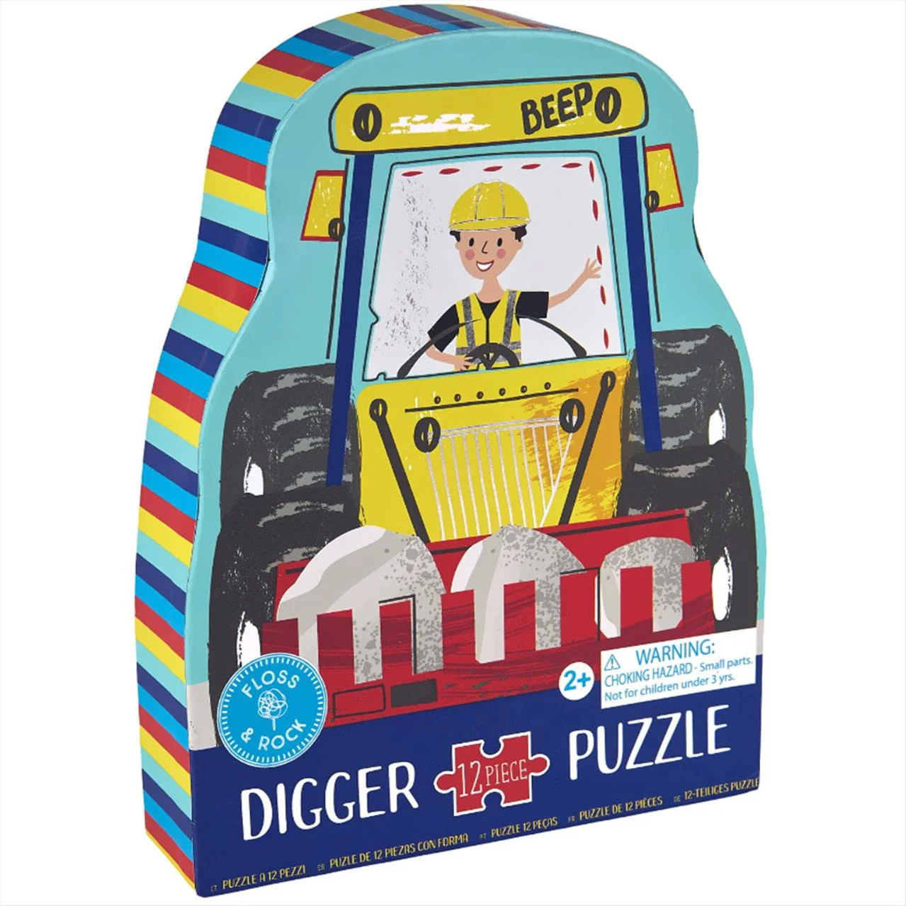 Φωτογραφία προϊόντος: Floss and Rock - Shaped Jigsaw Digger Puzzle 12pcs - 44P6422