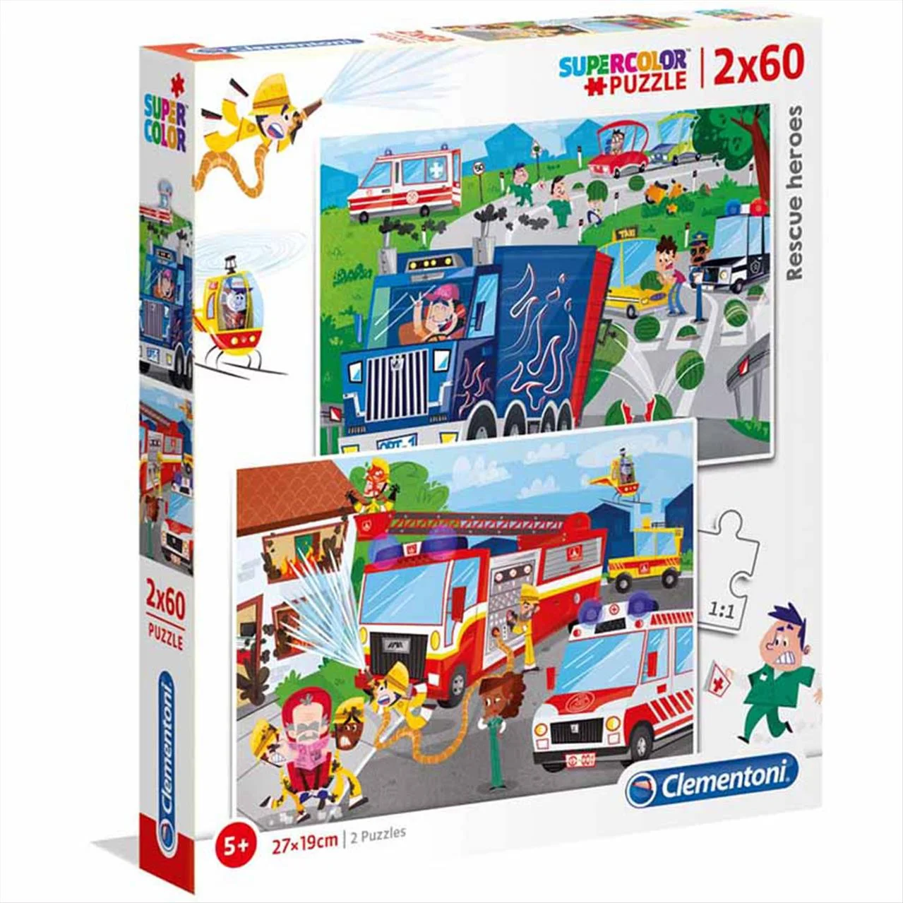 Φωτογραφία προϊόντος: AS Company AS Clementoni - Puzzle 2x60 S.C. - Rescue Heroes - 21602