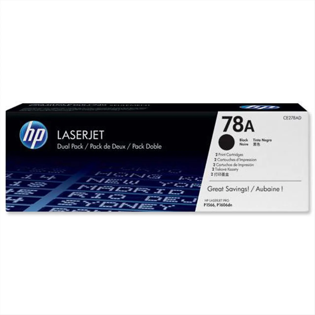 Φωτογραφία προϊόντος: TONER LASER HP CE278A LJ P1566 DUAL PACK - HPC278AD