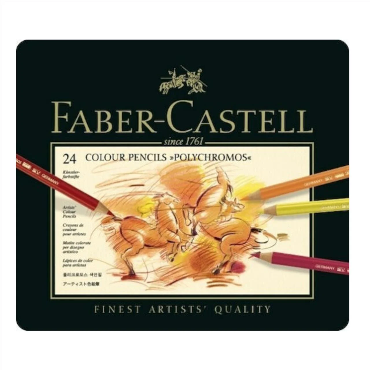 Φωτογραφία προϊόντος: Faber Castell Polychromos Colour Pencils Σε Μεταλλική Κασετίνα 24τμχ - 110024