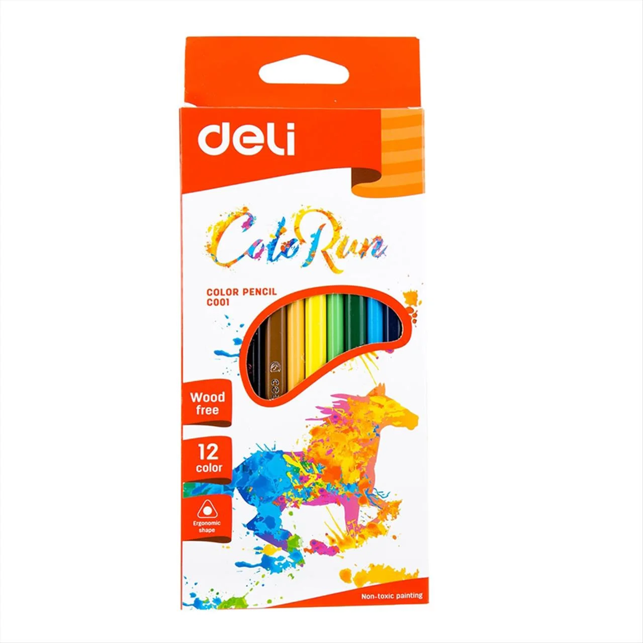 Φωτογραφία προϊόντος: Deli Ξυλομπογιές Wood Free Triangle Color Run 12 Xρώματα C00100 - 231.940919