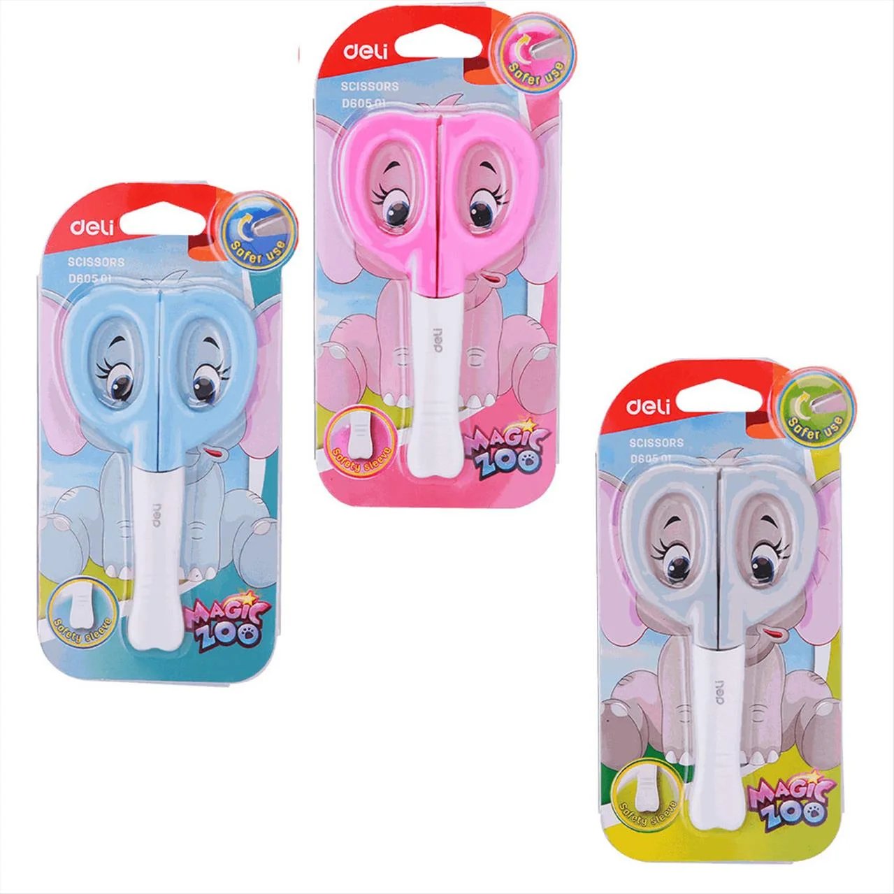 Φωτογραφία προϊόντος: Deli Ψαλίδι Παιδικό Soft Grip Mε Θήκη Μagic Ζoo 125mm ED60501 - 231.393791