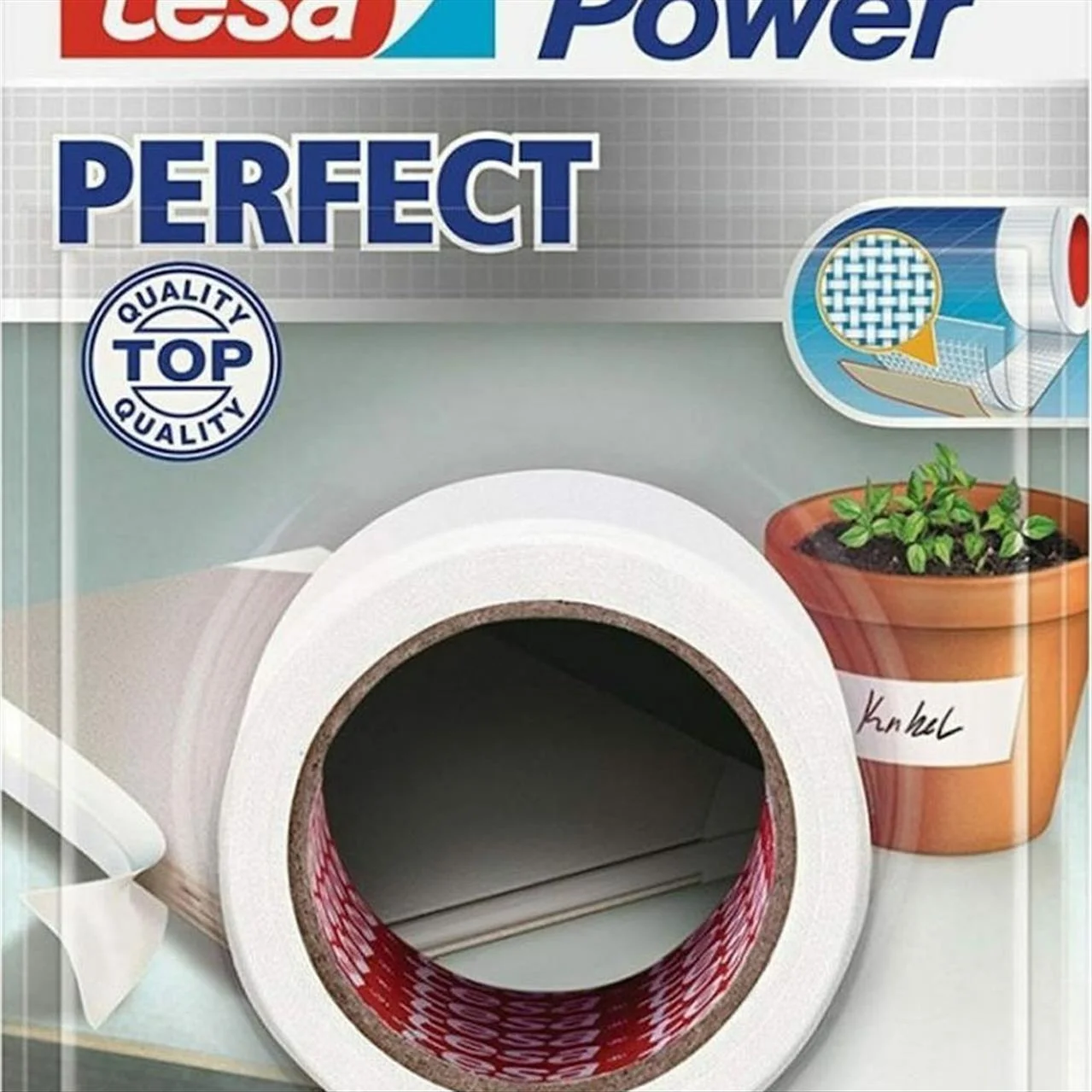 Φωτογραφία προϊόντος: Tesa Υφασμάτινη Ταινία Extra Power Perfect White 56344-00014 38mm x 2.75m - 521.56344.6