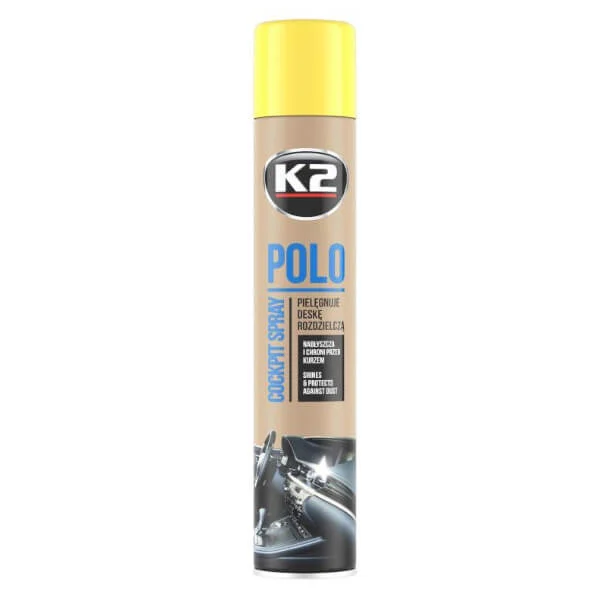 Φωτογραφία προϊόντος: K2 POLO COCKPIT K407CY0 Σπρέι Καθαρισμού και Γυαλίσματος Ταμπλό Αυτοκινήτων με Άρωμα Λεμόνι 750ml