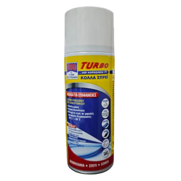 Φωτογραφία προϊόντος: TURBO 96400 Σπρει Κόλλα Για Διάφορες Επιφάνειες 400ml