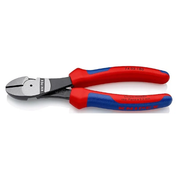 Φωτογραφία προϊόντος: KNIPEX 7402180 Πλαγιοκόφτης με Υπομόχλιο Βαριάς Μόνωσης 180mm