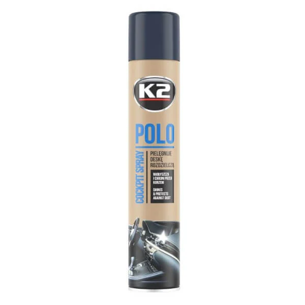 Φωτογραφία προϊόντος: K2 POLO COCKPIT K407MA0 Σπρέι Καθαρισμού και Γυαλίσματος Ταμπλό Αυτοκινήτων με Άρωμα Man Perfume 750ml