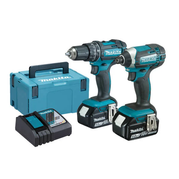 Φωτογραφία προϊόντος: MAKITA DLX2131TJ Δραπανοκατσάβιδο και Παλμικό 18V Σετ με 2Χ5Ah Μπαταρίες και Φορτιστή