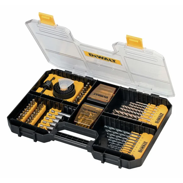Φωτογραφία προϊόντος: DEWALT DT71569 Τρυπάνια για Μέταλλο, Ξύλο , Δομικά Υλικά και Μύτες Σετ 100 τεμάχια σε Πλαστική Κασετίνα