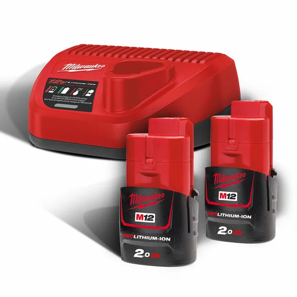 Φωτογραφία προϊόντος: MILWAUKEE M12 NRG-202 Σετ Μπαταρίες 12V 2X2Ah με Φορτιστή (4933459209)