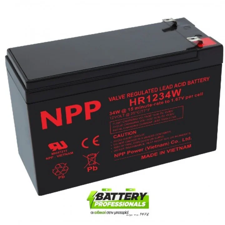 Φωτογραφία προϊόντος: NPP HR1234W 12V 9Ah HR