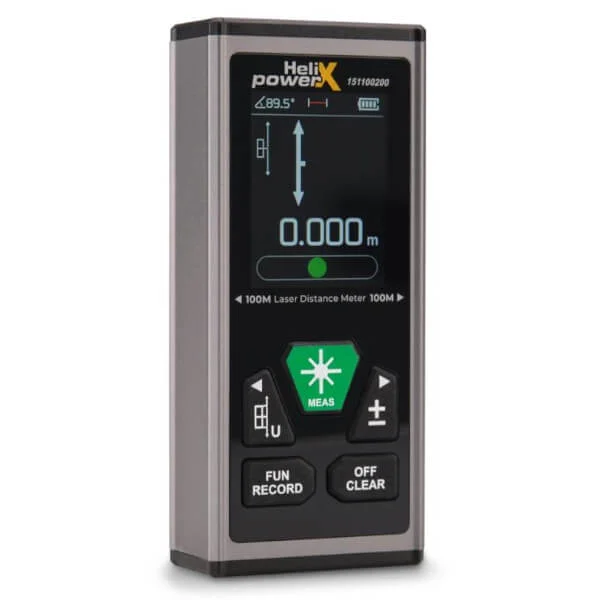 Φωτογραφία προϊόντος: HELIX GREEN DUALSABER Μετρητής Αποστάσεων Laser Διπλής Δέσμης 100/200m (151100200)