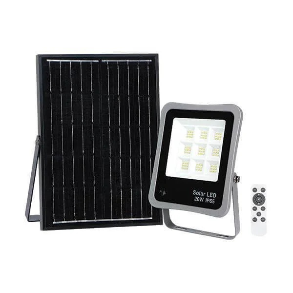 Φωτογραφία προϊόντος: EUROLAMP 147-69580 Προβολέας 20W Led Με Πάνελ 4000Κ IP65 1100 Lumens