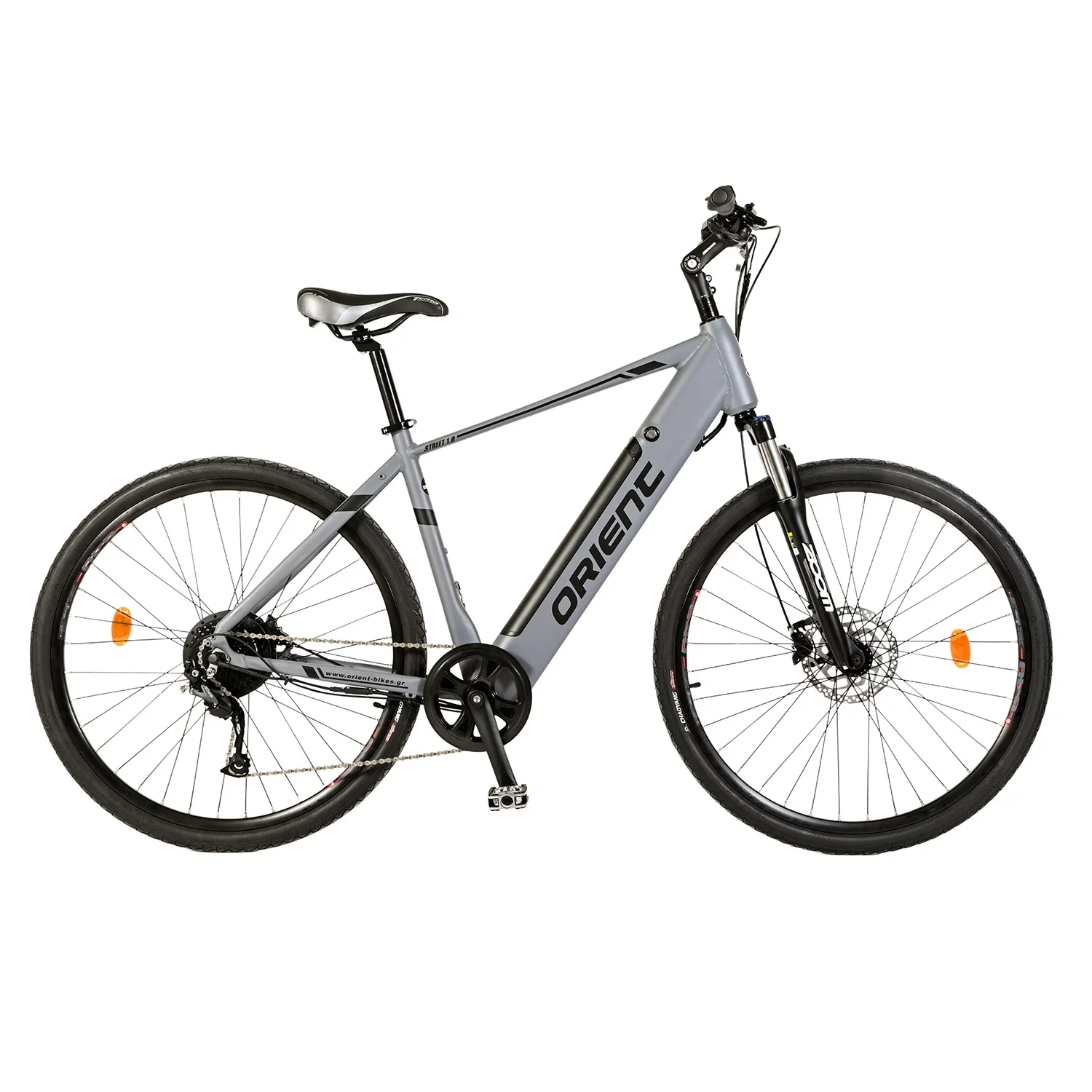 Φωτογραφία προϊόντος: ORIENT E-BIKE STREET 1.0 28” 9SP REAR MOTOR BAFANG 250W ΓΚΡΙ (151598) 2024