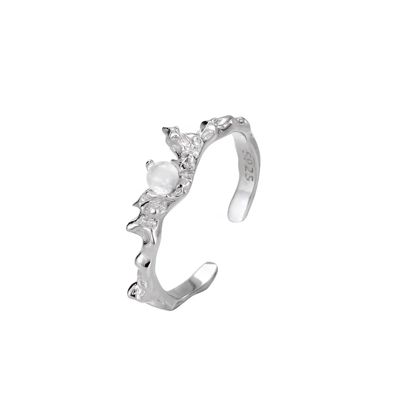 Φωτογραφία προϊόντος: Peach Jewelry Isabella Δαχτυλίδι Ασήμι 925 Ρόδιο Με Λίθο Αχάτη