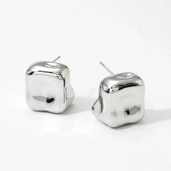 Φωτογραφία προϊόντος: Peach Jewelry Σκουλαρίκια Κόκκοι Τρισδιάστατα Μονόχρωμα και Λευκόχρυσο από 316 Ανοξείδωτο Ατσάλι Επιχρυσωμένα 16K