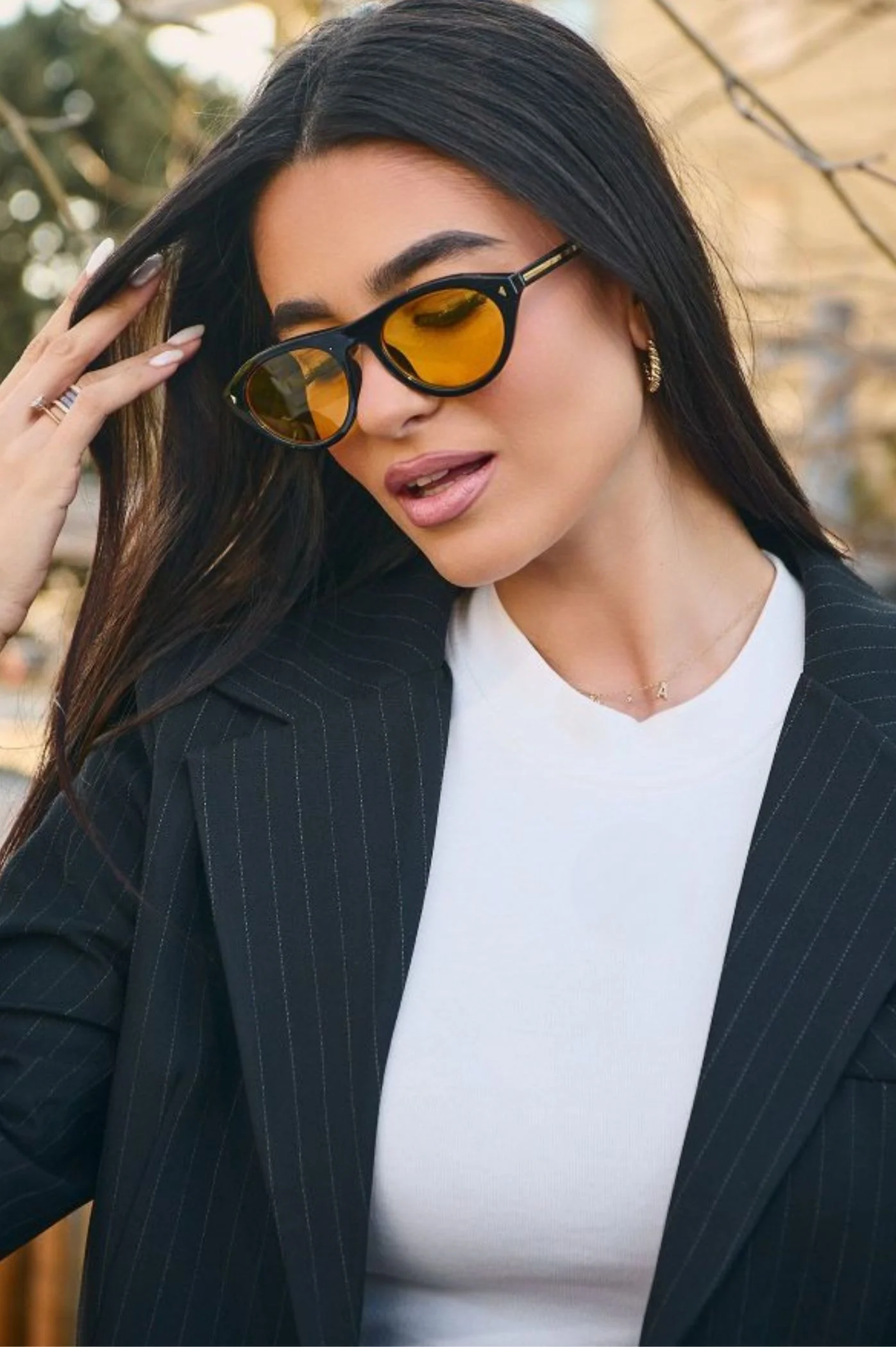 Φωτογραφία προϊόντος: Antithesis Clothing Γυαλιά Ηλίου Juno Με Οβάλ Κοκκάλινο Σκελετό - Πορτοκαλί