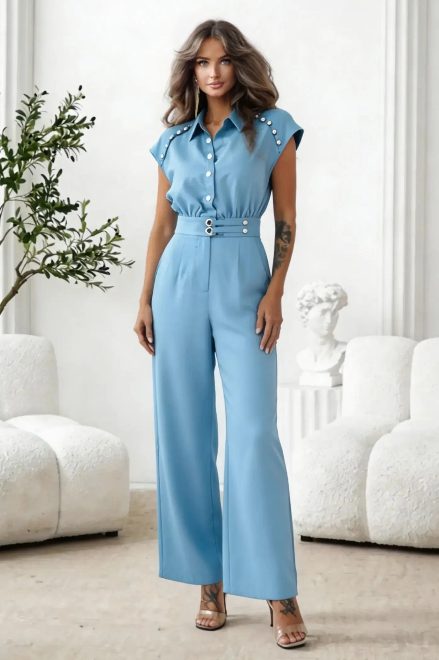 Φωτογραφία προϊόντος: Antithesis Clothing ΟΛΟΣΩΜΗ ΦΟΡΜΑ ΑΜΑΝΙΚΗ ΜΕ ΚΟΥΜΠΙΑ - ΓΑΛΑΖΙΟ
