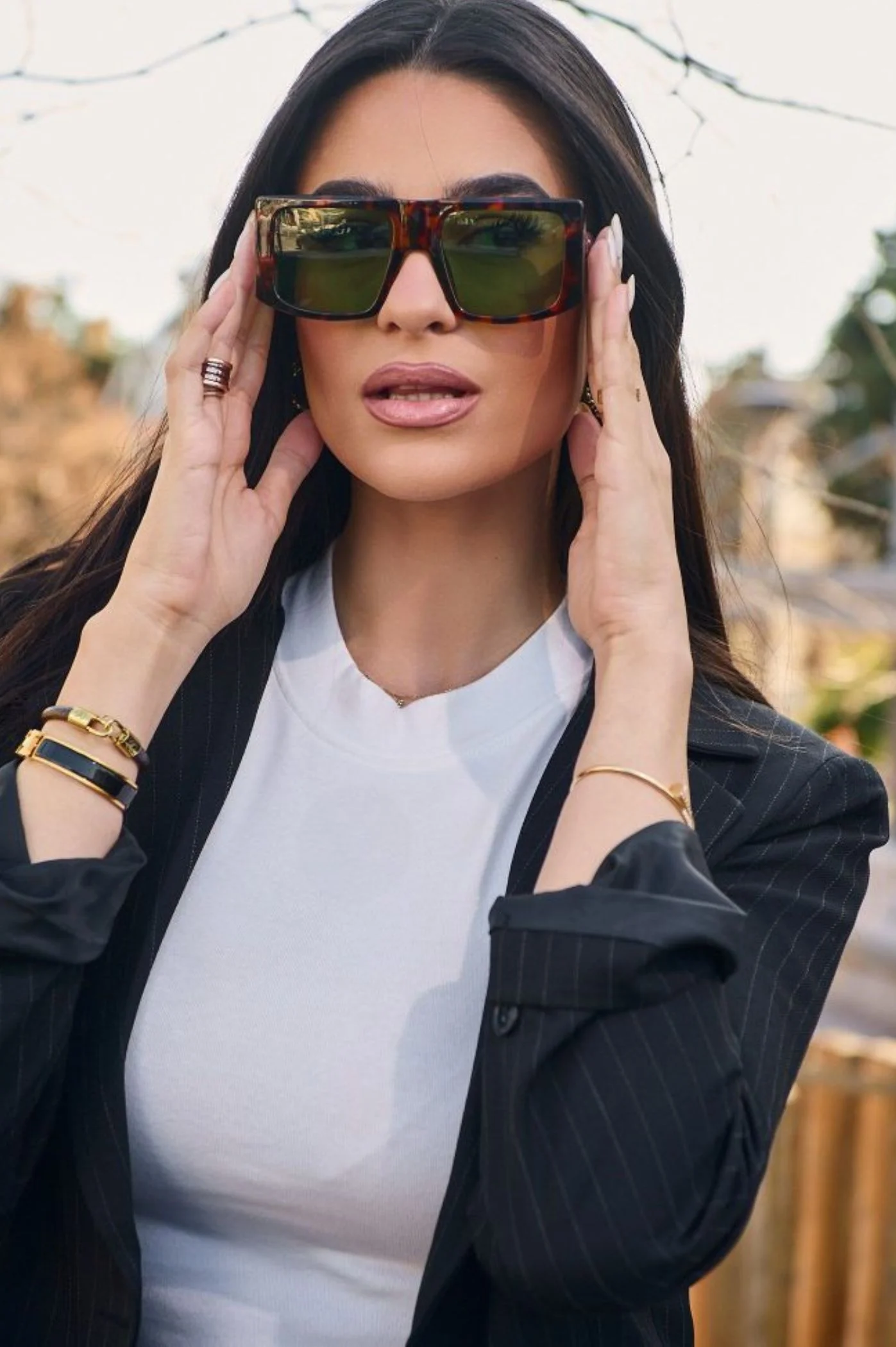 Φωτογραφία προϊόντος: Antithesis Clothing Γυαλιά Ηλίου Sasha Με Ιδιαίτερο Σκελετό Κοκκάλινο - Πράσινο