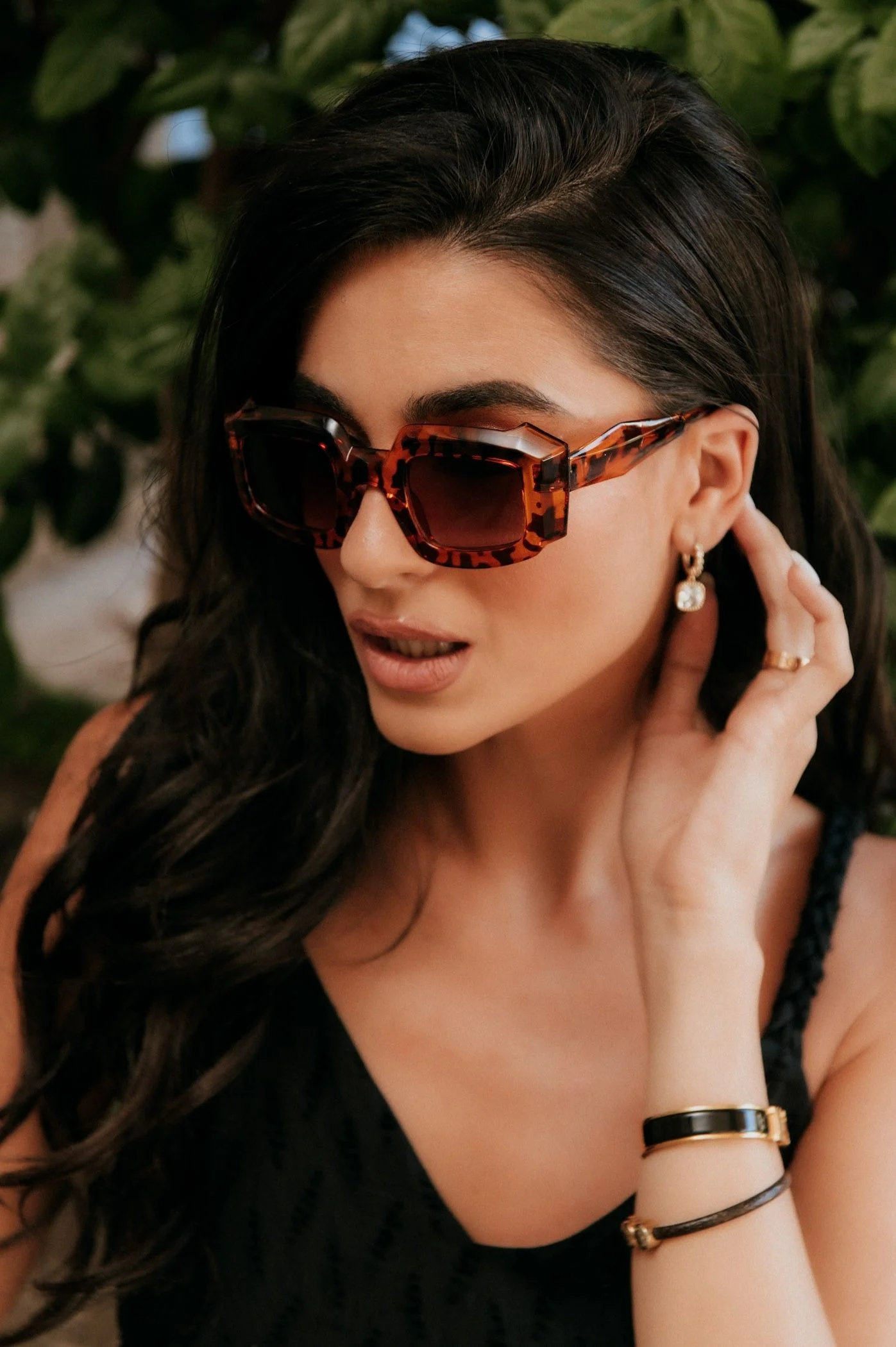 Φωτογραφία προϊόντος: Antithesis Clothing Γυαλιά Ηλίου Ruby Με Τετραγωνισμένο Φακό - Animal Print
