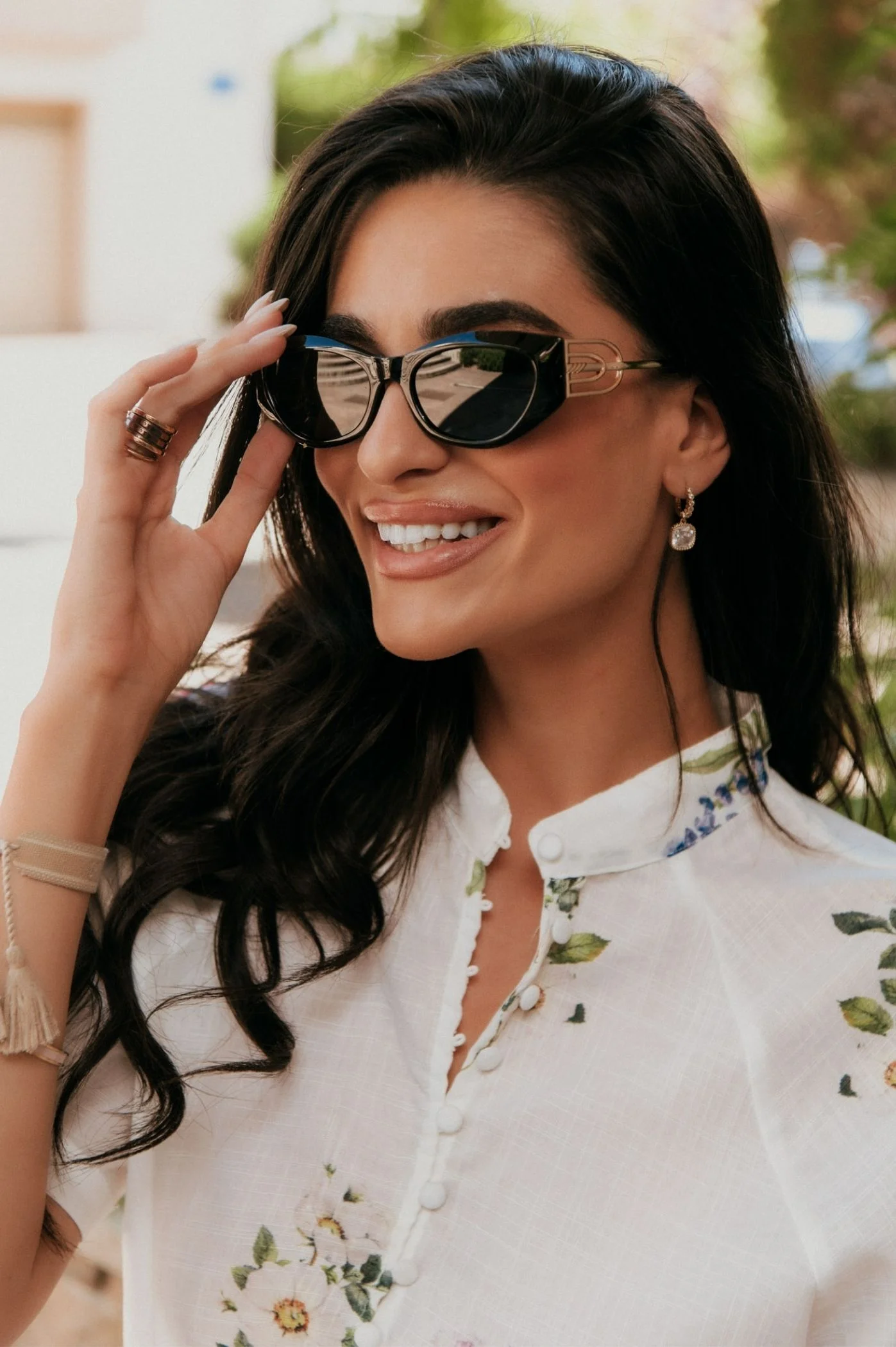 Φωτογραφία προϊόντος: Antithesis Clothing Γυαλιά Ηλίου Arelis Με Σχέδιο Στο Βραχίονα - Μαύρο