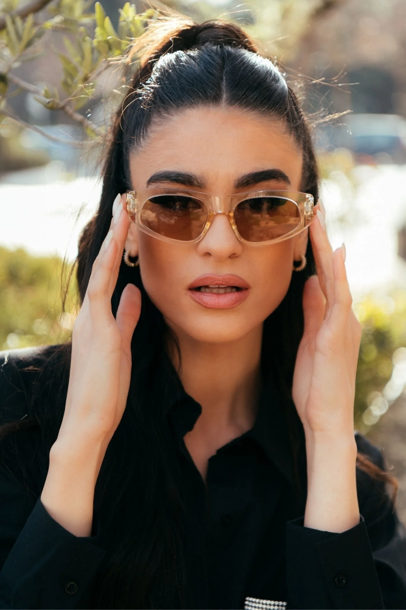Φωτογραφία προϊόντος: Antithesis Clothing Γυαλιά Ηλίου Annie Με Χρυσή Λεπτομέρεια - Διάφανο