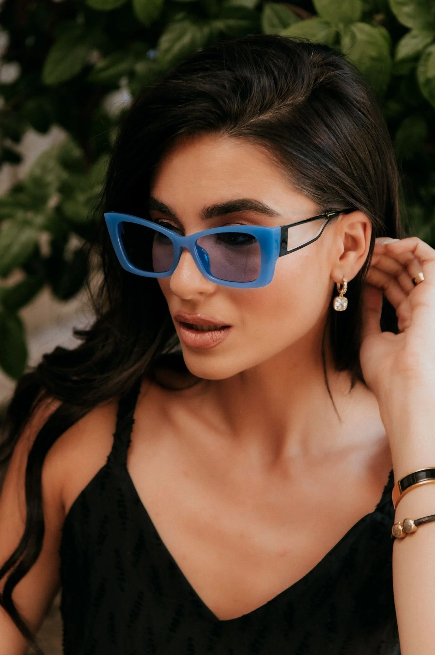 Φωτογραφία προϊόντος: Antithesis Clothing Γυαλιά Ηλίου Lisa Με Τριγωνικό Σκελετό - Μπλέ